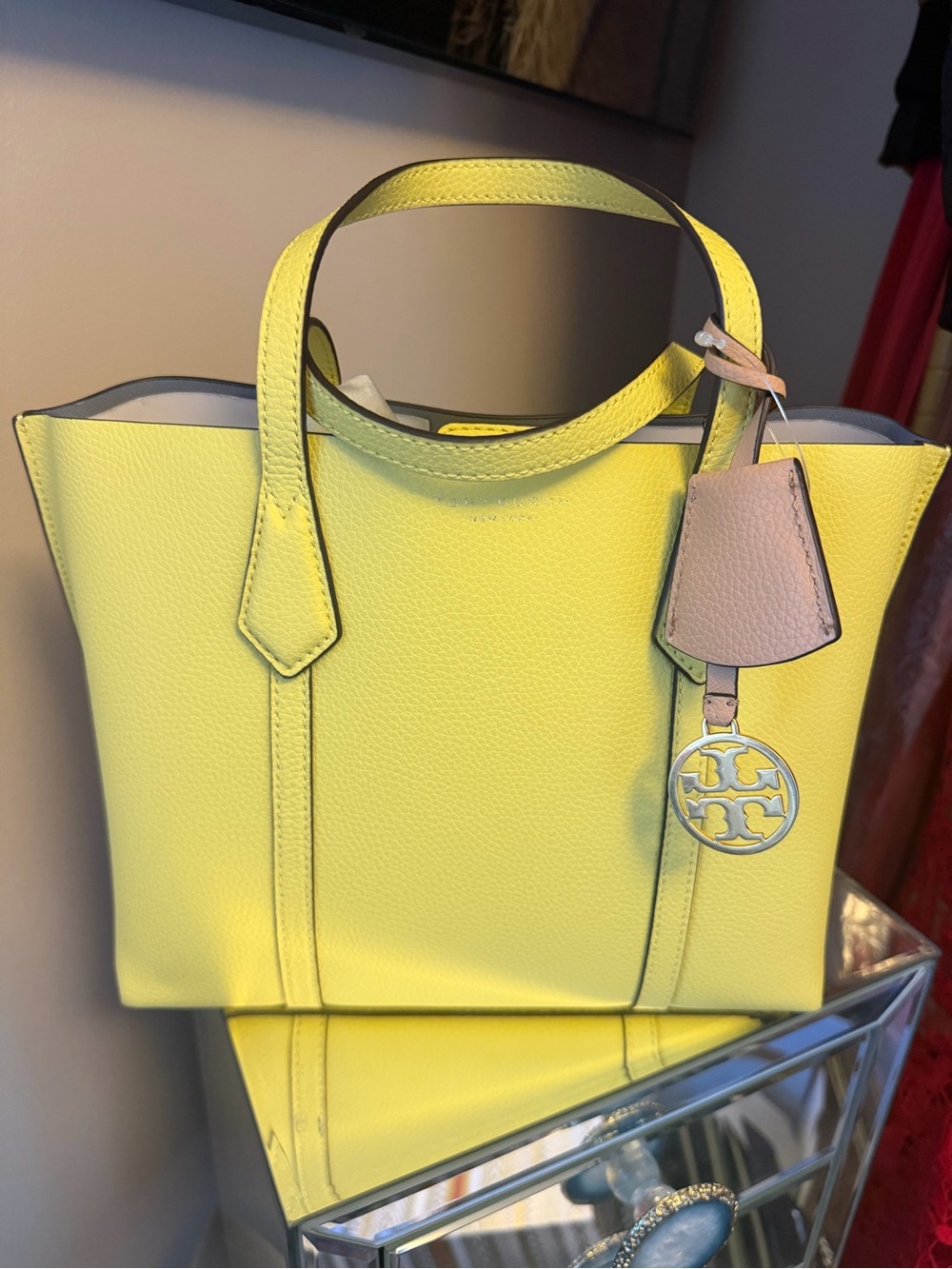 NWT Tory Burch Perry Triple Compartment Tote Calendula